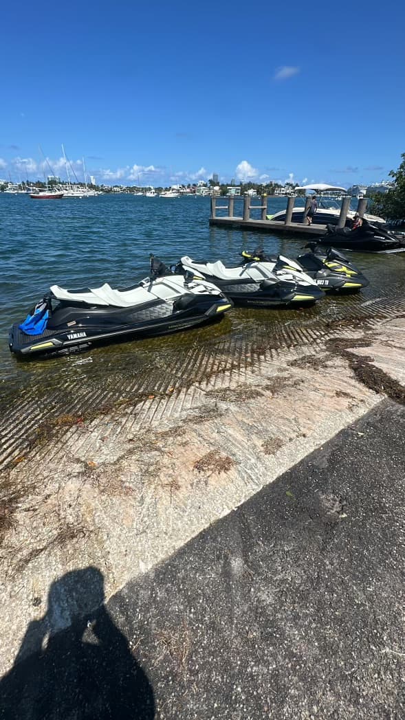 WaveRaiders305 jet ski fleet at the dock
